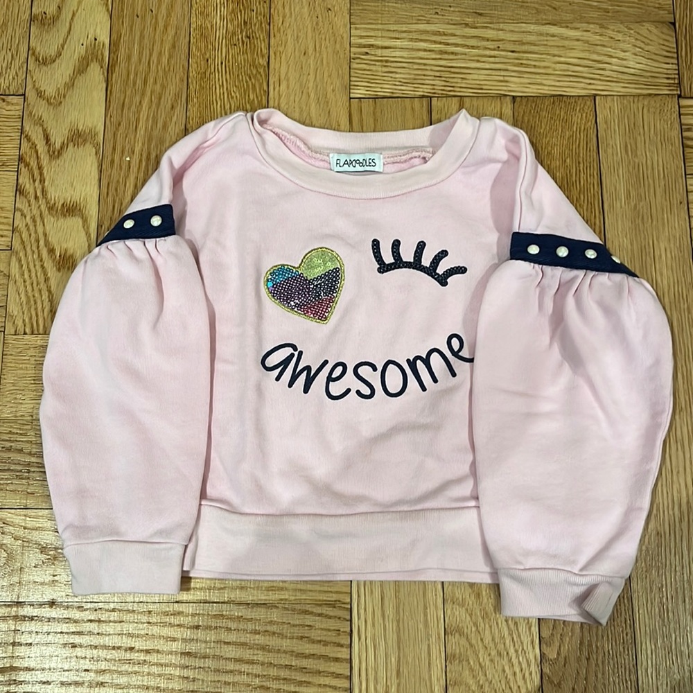 Flapdoodle Pink Sweatshirt